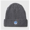 North Sails Beanie W/Logo Med Grey Mel Berretto Risvolto Costina