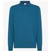 Sun 68 Polo Small Stripes On Collar L/S Avio Scuro Uomo