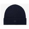 Sun 68 Cap Thick Knit Navy Blue Berretto Coste Risvolto Uomo