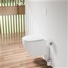 Parama Vaso WC sospeso in ceramica bianco opaco con sedile soft-close | Europa Small