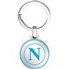 SSC Napoli - Forza Napoli SSC Napoli - Portachiavi tondo in acciaio con logo smaltato