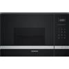 SIEMENS Microonde con Grill ad Incasso, Serie iQ500, h 38 cm, Capacità 25 Lt, Vetro Nero - BE555LMS0