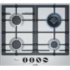 BOSCH Piano Cottura a Gas, Serie 6, 60 cm, 4 Fuochi, Acciaio Inox - PCH6A5B96