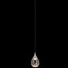 Illuminati Lighting Lampada a sospensione STILLA, acrilico trasparente, struttura cromata, LED 3,5W, 3000K, LM 280, diam.12 H150 cm SENZA ROSONE