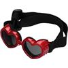 Generico Heart -Aped -Dog -Sunny occhiali, occhiali da sole simili a cane | Occhiali protettivi UV per animali domestici, occhiali da sole di piccoli cani per andare in bicicletta