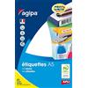 APLI 100309 - Astuccio 448 etichette multiuso, 20 x 50 mm, angoli dritti, colore: bianco