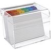 Osco AIBOX-R 6 x 4-Inch Clear Acrylic Index Box