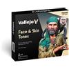 VALLEJO FACE E SKIN TONES (16) COLOR SET 70125 COLORI VALLEJO