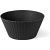 BLIMPLUS - Ciotola Nettuno L Carbon Black Ø 25cm - Insalatiera Multiuso Cucina Tavola - Made in Italy