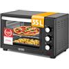 TZS First Austria - Mini Forno 35L 1600W - Fornetto per pizza con regolazione temperatura fino a 230°C e rivestimento antiaderente - Con timer di 60 min, 3 altezze di inserimento, teglia e griglia