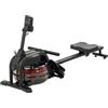 SPORTNOW Vogatore con serbatoio d'acqua 6-11 L, monitor LCD e supporto per cellulare, capacità 135 kg, in acciaio, Nero | Aosom Italy