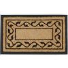 Relaxdays Zerbino Ingresso Casa, 75x45 cm, Tappetino Rettangolare Classico, Fibra di Cocco, Indoor & Outdoor, Naturale