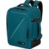 American Tourister Take2Cabin - Borsa per cabina Ryanair/Wizz Air/Vueling (40 x 30 x 20 cm, 26,5 l, 0,60 kg), bagaglio a mano, aereo S/M Underseat, verde blu (Totally Teal)