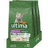 Ultima Cibo per Gatti Adulti Sterilizzati con Pollo - 3 x 3kg: Total 9kg