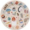 Folat Piatti-Sint en Pieten-18 cm-8 pezzi-San Nicola Decorazione bambini, Multicolore, 65711