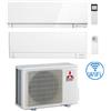 Mitsubishi Climatizzatore Condizionatore Mitsubishi Kirigamine Zen Wifi Bianco più MSZ-AY Dual Split Inverter 9000 + 12000 BTU con U.E. MXZ-2F42VF Classe A+++/A++ NOVITÁ