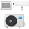 Midea Climatizzatore Condizionatore Midea Console Pavimento + Split Evolution Wifi Dual 9000 + 12000 BTU con U.E. M2OE-18HFN8-Q INVERTER Classe A++/A+ R32
