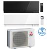 Mitsubishi Climatizzatore Condizionatore Mitsubishi Kirigamine Zen Wifi Nero e Bianco Dual Split Inverter 7000 + 12000 BTU con U.E. MXZ-2F42VF4 classe A+++ /A++ NOVITÁ