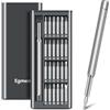 Egmen Set di cacciaviti di precisione, 25 in 1, mini cacciaviti magnetici piccoli, custodia per PC, occhiali, computer, elettronica, kit di riparazione per orologi, con cacciavite Phillips e stella