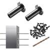 VEVOR Confezione da 101 manicotti protettivi in acciaio inox T316 per ringhiera per cavi in fune metallica da 1/8", balaustra fai-da-te T316 di grado marino, nero