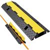VEVOR Rampa di Protezione per Cavi, Capacità di 9979 kg / Asse, 1 Canale di Copertura per Tubo Flessibile in Gomma 70 x 50 mm, Dosso Rallentatore con Coperchio Superiore Apribile, 1 Confezione