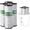 FFyan 2 Pezzi Cartuccia Antibatterico Filtro di Ricambio per MSPA Spas Versione migliorata, Pompa a Cartuccia per vasche idromassaggio e Spa Adatta a Tutte Le vasche idromassaggio attuali