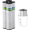 VEVOR Cartuccia Filtro Piscina, per Pentair CCP520, R173578, PCC130, Filtro a Cartuccia di Ricambio per Piscina, Sicura per Bambini e Animali Domestici, Plissettata Trilobata, Facile da Pulire