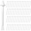 MEMOFYND Set di 60 bastoncini di cera nasale, applicatore per peli del naso, bacchette di cera per naso a doppio scopo, bastoncini di cera per naso, set di depilazione unisex, colore bianco