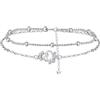BerriBling Bracciale Donna Argento Sterling 925 | Simbolo di amore eterno e di unità | Antiallergici - Regolabile |16cm+4cm|