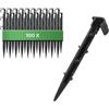 GARDENIX Tubo da giardino con ancora, 100 pezzi, ancoraggi di fissaggio per tubo antigoccia, irrigazione picchetto - Ø 16 mm - tubo di perla, forcella stabile e infrangibile, lunga durata, ancoraggio