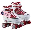 HUDORA Pattini a rotelle versione sneaker amber - misure 36-39 - pattini a rotelle per bambini regolabili su 4 misure - pattini per bambini e ragazzi - pattini con 4 solette sostituibili