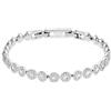 Swarovski Bracciale da donna in acciaio inox con cristalli 5071173, 17 cm, Cristallo
