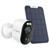 Reolink 4K 8MP Telecamera WiFi Esterno Senza Fili, Videosorveglianza WiFi 2,4&5 GHz con Batteria e Pannello Solare, Rilevamento Persona/Veicolo/Animale, Visione Notturna a Colori, Argus 3 Ultra