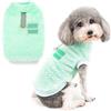 Zunea Cappotto Invernale per Cani di Piccola Taglia Giubbotti in Pile Caldo Morbido Sfocato Cucciolo Vestiti con Anello a D per Imbracatura Guinzaglio Abbigliamento per Chihuahua Gatti Verde XL