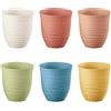 Guzzini -SET 6 BICCHIERI BASSI 'TIERRA'Colori decori vari