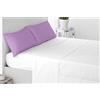 Miracle Home. Federe, 2 unità, 50% Cotone, 50% Poliestere, 85 x 45. Letto 150, Malva