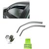 CLICK & GO COMPATIBILE CON FIAT 500L 5P -LIVING-TREKKING 12 in poi 12.584 DEFLETTORE ARIA ANTIVENTO PER VETRO AUTO (2 PEZZI) COPPIA DI DEFLETTORI ANTERIORI PER PIOGGIA E VENTO FARAD