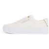Tommy Hilfiger Donna Sneakers Vulcanizzate Essential Textile Zeppa, Bianco (Ecru), 41
