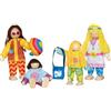 Goki Biegepuppen Familie Love & Harmony: Höhe: ca. 10 -12 cm, Holz und Textil, 4 Teile, per Set