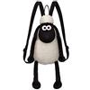 Shaun the Sheep Womens Shaun Sheep Backpack 61175 Black and White 12in Suitable for Adults Kids Plush, Black White, 33cm UK