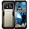 DOOGEE S200 Max 5G Rugged Smartphone,1.3 Posteriore Screen,36GB+512GB/2TB,22000mAh 66W Android 15 Telefono Indistruttibile,6.72''FHD+120Hz,108MP+20MP Visione Notturna,120LM Doppia Torcia,WiFi 6 Oro