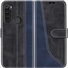 Mulbess Cover per Xiaomi Redmi Note 8T, Custodia a Libro, Magnetica Flip con Chiusura, Interno TPU Antiurto Portafoglio,Sintetica, Elegante Nero