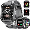 BENYAR SMART Militare Smartwatch Uomo-1.91'' 500mAh Batteria,Orologio Fitness 3 cinghie con 100+ Modalità Sportive, 24/7 Frequenza Cardiaca, SpO2,Sonno Monitoraggio IP68 Impermeabile per Android iOS