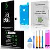 GOLDWANGWANG Batteria per iPhone 14 Pro, 3550mAh Alta Capacità, Compatibile con A2650 A2889 A2890 A2891 A2892, 0 Cicli, Kit di Riparazione Completo, Certificato CE/RoHS/FCC
