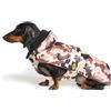 Fashion Dog Cappotto trapuntato per bassotto con cappuccio - Camouflage - 33 cm