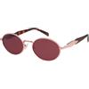 SOJOS Occhiali da sole vintage ovali in metallo donna uomo retrò occhiali da sole con protezione UV400 SJ1224, Large