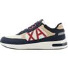 Armani Exchange Dusseldorf Embossed Geometric Motifs, Scarpe da Ginnastica Uomo, Iron Black, 44 EU
