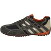 Geox Uomo Snake K, Sneakers Uomo, Grigio Dk Grey Off White, 43 EU