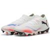 PUMA Future 8 Match Fg/AG, Scarpe da Calcio Unisex-Adulto, Bianco Nero Rosso Brillante, 48.5 EU