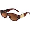 FEISEDY Occhiali da Sole Rettangolari Vintage Occhiali da Donna Retrò Anni 90 Piccoli Occhiali Quadrati Stretti con Protezione UV400 B2322
